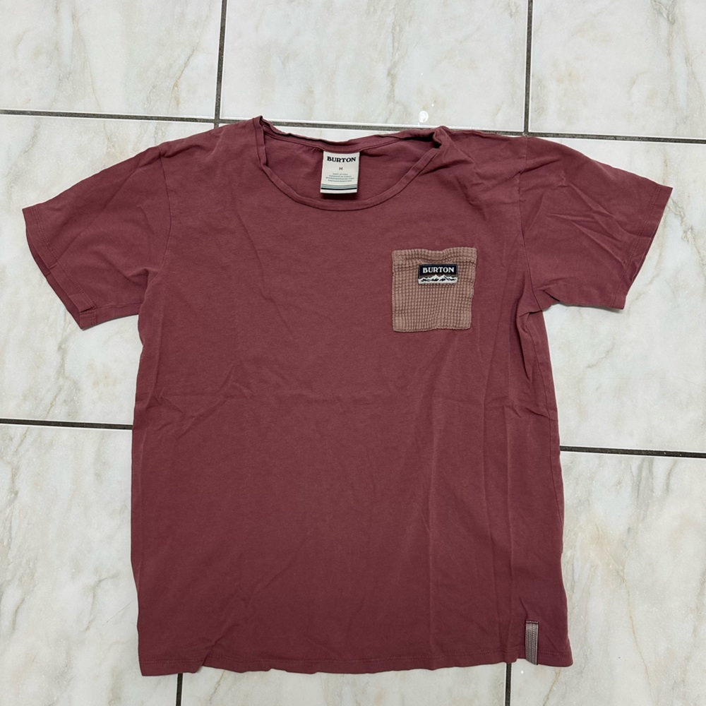 Burton Dusty Rose Tee with Textured Patch